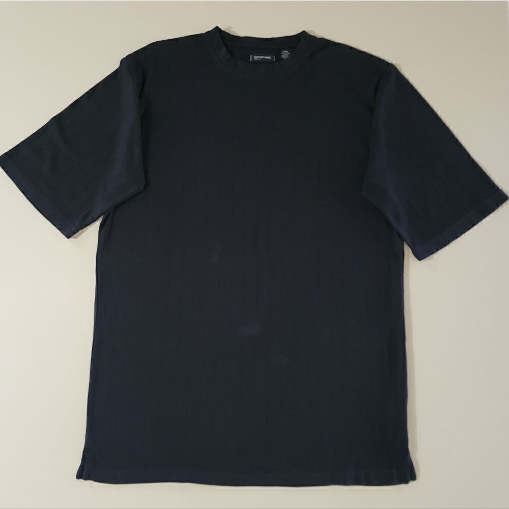 Cotton Reel Men's Black Short Sleeve Casual Pullover Shirt